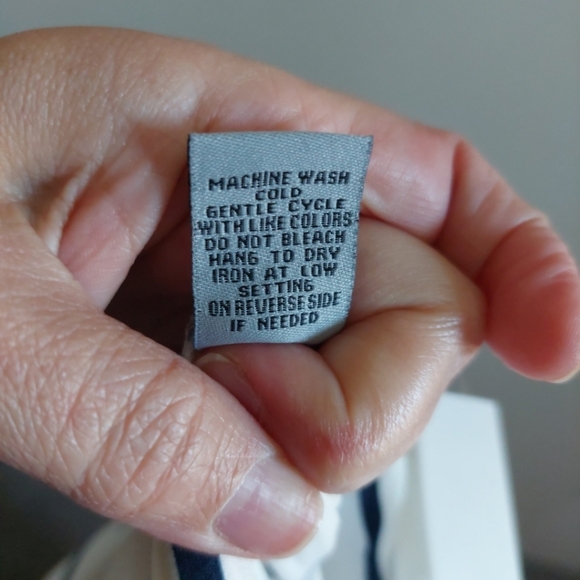 Soft Knit Nautical Stripe Pull-on Wide Leg Pants Romper Pockets Cropped Preppy - Picture 8 of 8